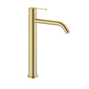 Μπαταρία νιπτήρα ψηλή KLS Carla Brushed Gold 690312BG