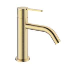 CARLA 690311BG Μπαταρία Νιπτήρος brush gold με βαλβίδα