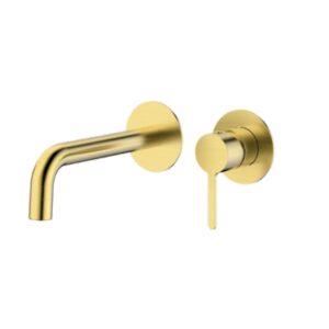 CARLA 690313BG Μπαταρία Νιπτήρος Εντοιχισμού Brush Gold με βαλβίδα