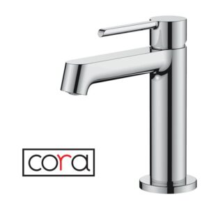 Μπαταρία Νιπτήρος CORAL με βαλβίδα clic-clac Chrome