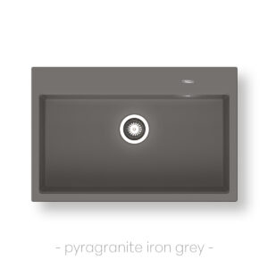 Νεροχύτης Ένθετος PYRAMIS ITHAKA (78X51) 1B Iron Grey 070244511