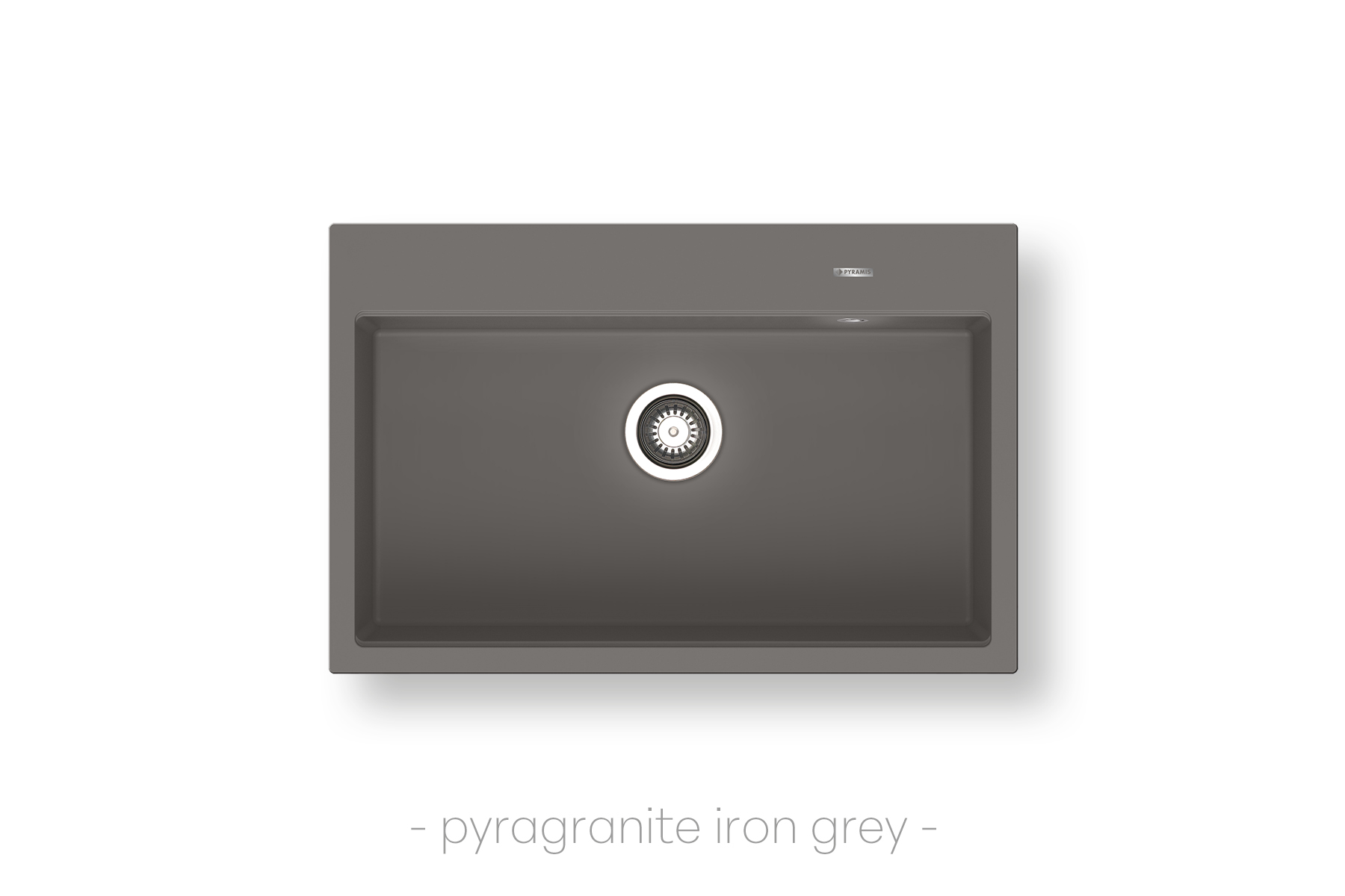 Νεροχύτης Ένθετος PYRAMIS ITHAKA (78X51) 1B Iron Grey 070244511